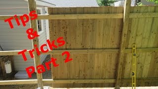 How to Build a Privacy Fence  Part 2 Installing the boards [upl. by Hesler229]