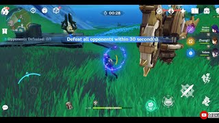 Genshin Impact 41  Defeat all Opponents Within 30 Second Challenge [upl. by Euqinommod]