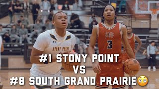 THIS GAME WAS CRAZY 😨 1 STONY POINT vs 8 SOUTH GRAND PRAIRIE MUST SEE👀 [upl. by Namielus]