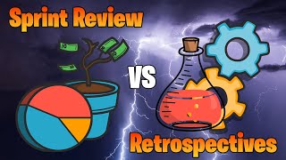 Sprint Review 💹 vs Sprint Retrospectives 🧪 in Scrum  The Differences Explained Through Visuals [upl. by Kama672]