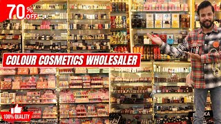 Original All Brands Cosmetics Wholesale Market in Delhi  30 to 75 Off on Print Price [upl. by Morlee]