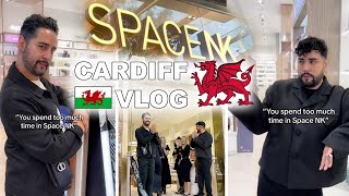 WE OPENED A STORE SpaceNK Wales Store Opening Vlog 💜🖤 The Welsh Twins [upl. by Akirret150]