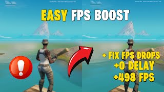 🚀ULTIMATE Fortnite FPS Boost Guide 🔧 Fix FPS Drops amp 0 Delay in Chapter 5 💻  EASY STEPS ✅ [upl. by Erotavlas]