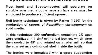 The development of inocula for mycelial processes [upl. by Nura]