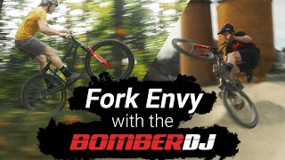 Fork Envy with the Bomber DJ from Marzocchi [upl. by Airol]