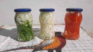 CONSERVAS en VINAGRE de verduras Recetas Faciles [upl. by Erialb]