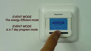 RAYCHEM NRGDM Floor Heating Thermostats Programmation [upl. by Naruq794]