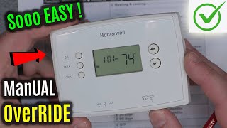 MANUAL Override  Honeywell RTH2510 2410 2300 Thermostat  SET Temperature [upl. by Nata272]