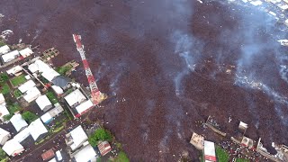 DR Congo volcano Drone shots show extent of damage from Mount Nyiragongo eruption [upl. by Coraline]