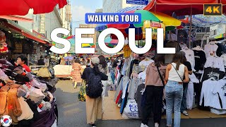 Seoul KOREA  Namdaemun Market Virtual Walking Tour [upl. by Ahsined]