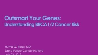 Understanding BRCA 12 Cancer Risk  DanaFarber Cancer Institute [upl. by Hollerman]