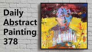 Abstract Expressionism  Painting Tutorial  Daily Challenge 378 [upl. by Drarehs447]