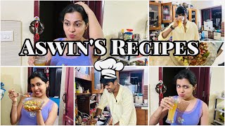 Aswin Tries Easy Recipes  Diya Krishna  Ozy Talkies [upl. by Erdnaed]