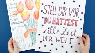 Einfache Schriftarten  für Lettering Anfänger [upl. by Morgana]