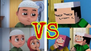 Nussa Dan Rara COMPARISON Minecraft VS Original  Jangan Boros Minecraft Animation by ManDayat [upl. by Arimat]