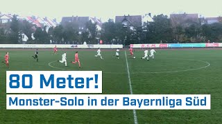 Roadrunner BayernligaKicker trifft nach 80MeterSololauf [upl. by Thun]