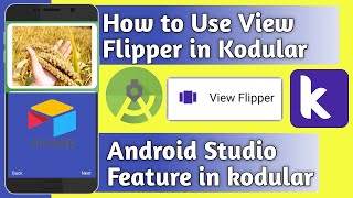 How to use flipper in kodular using airtable  android studio features [upl. by Aserat]