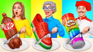 Me vs Grandma Cooking Challenge  Amazing Kitchen Recipes by Multi DO Smile [upl. by Schinica]