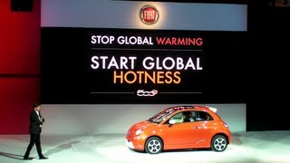 FIAT Press Conference  all electric 500e Debut  Los Angeles Auto Show 20121128 [upl. by Dirrej]