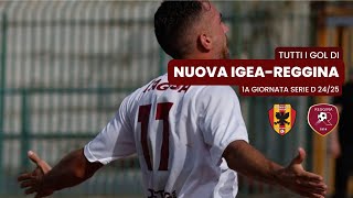 Tutti i gol di Nuova Igea Virtus 12 Reggina  1a Giornata Serie D 2425 [upl. by Peacock]