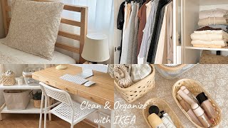 SUB clean and organize my room with me 🛏  IKEA ıtems 🏷 [upl. by Rennug417]