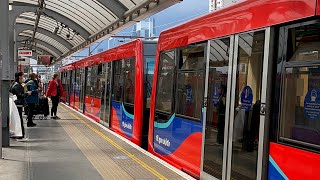 Shorts  Train Arriving at Shadwell Station  Reopened London 2021 [upl. by Whorton]