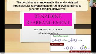 Benzidine rearrangement  Tamil explanation [upl. by Ariad992]