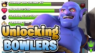 UNLOCKING BOWLERS AND UPGRADING THEM  Lets Play TH10  Clash of Clans  TH10 Goblin Farming [upl. by Luella]