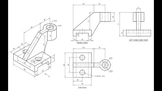 Orthographic Projection  Engineering drawing  Technical drawing [upl. by Macdonell]