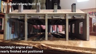 my model railway build 10 positioning the scalescenes engine shed [upl. by Khalsa]