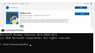 Typing Python in CMD opens Windows Store FIXED [upl. by Nagol467]