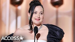 Lily Gladstone Gives Powerful Speech For Historic Golden Globes Win [upl. by Mattland233]