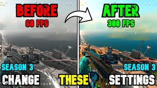 BEST PC Settings for Warzone 3 SEASON 3 Reloaded Optimize FPS amp Visibility [upl. by Suzetta]