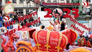 DTV Rosenmontagszug in Düsseldorf 2023 [upl. by Berhley]