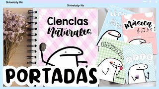 COMO HACER PORTADAS PARA TUS CUADERNOS [upl. by Risa]