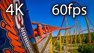 Intimidator 305 horizon leveled front seat onride 4K POV 60fps Kings Dominion [upl. by Shaer]