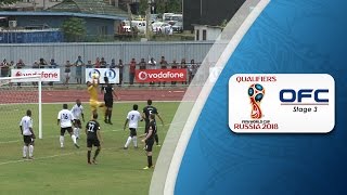 OFC Stage 3 2018 FIFA World Cup Qualifier  Fiji v New Zealand Highlights [upl. by Neneek494]