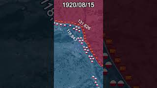 Battle of Warsaw 1920 Every Day With Army Sizes shorts animation map [upl. by Nuyh]