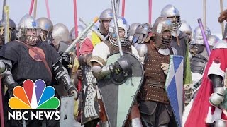 For Glory amp Honor Medieval Reenactors Go To Battle  Originals  NBC News [upl. by Litnahc]