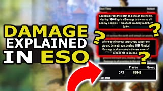 Dont Make These Mistakes  Damage Explained in The Elder Scrolls Online [upl. by Adas28]