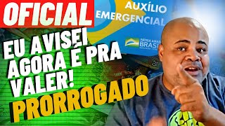 Oficial Auxílio Prorrogado Ao Vivo [upl. by Iblok]