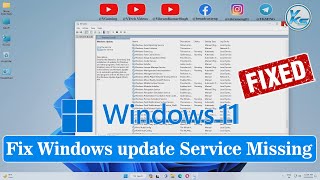 ✅ How To Fix Windows Update Service Missing on Windows 11 [upl. by Danforth]