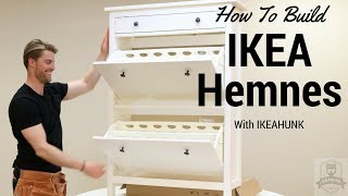 How to Assemble IKEA Hemnes Shoe Cabinet [upl. by Krilov]