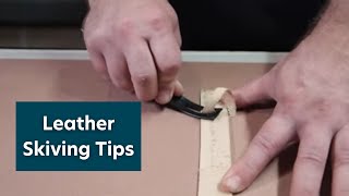 Tips for Skiving Leather [upl. by Letta]