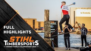 Full highlights  STIHL TIMBERSPORTS® Rookie World Championship 2023 [upl. by Misha416]