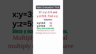 How to Evaluate Ratios  Maths Trick [upl. by Atelra]