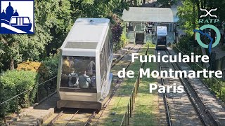 Funiculaire de Montmartre  Paris  Funicular  RATP [upl. by Atnoed668]