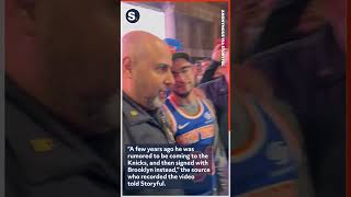 New York Knicks Fans Celebrate Playoff Win by Destroying Kevin Durant Jersey [upl. by Ario]