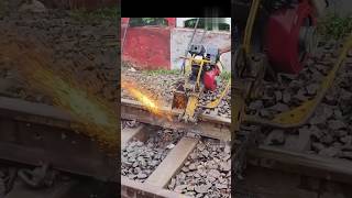 Railway Track Cut for Gap 😵💣 physics technology shorts [upl. by Fai]