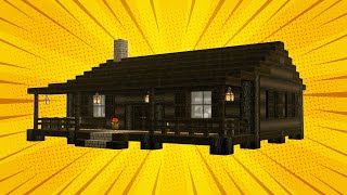 Minecraft How to Build a Log Cabin Tutorial [upl. by Sinnaoi831]